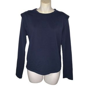 Walker Baker long sleeves padded shoulders top size large